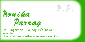 monika parrag business card